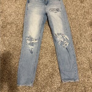 Distressed Light Blue Women's Jeans